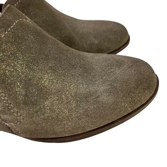 Toms Shaye Suede Slip On Block Low Heel Loafers Casual Real Leather Shoes 6.5 - Picture 13 of 16
